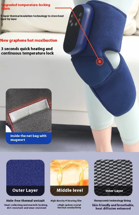 Self-heating Knee Massager Joint Hot Compress Moxibustion